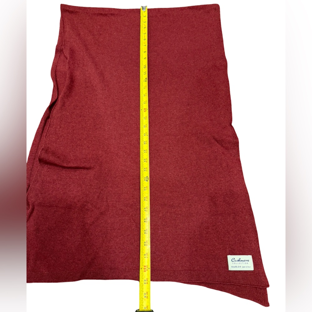 Source Unknown Cashmere Collection Red Scarf - image 5